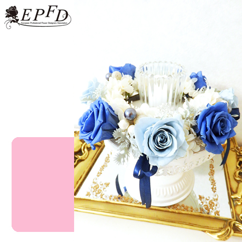 プリザーブドフラワー　ガーランドキャンドル